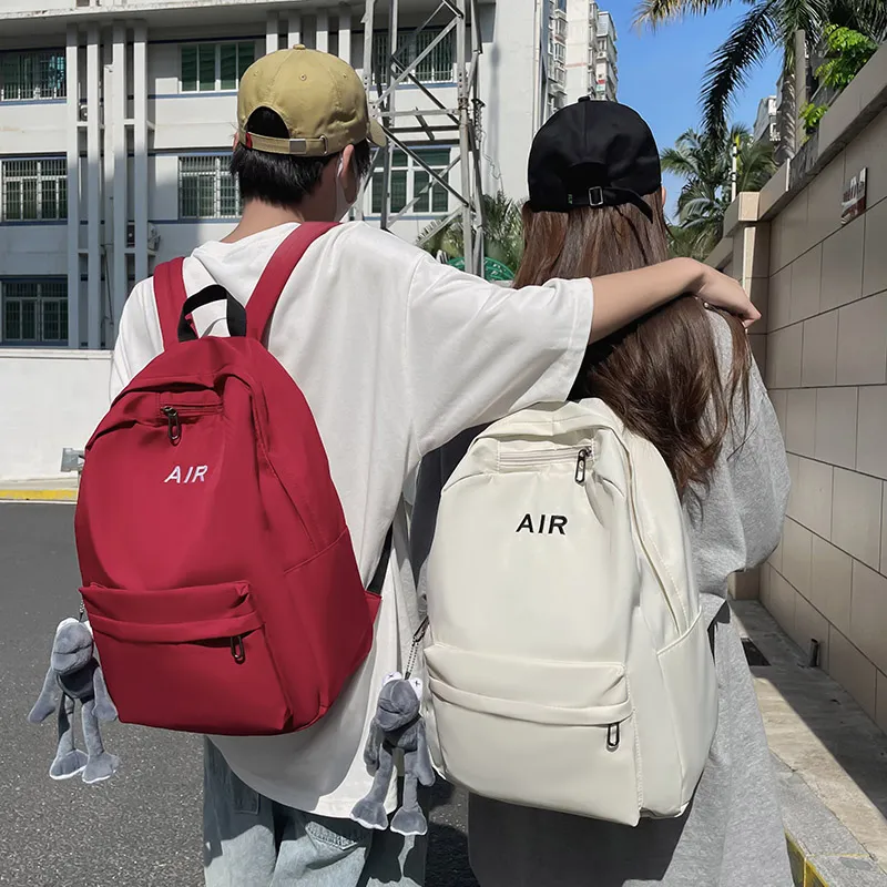 KAMLUI Nylon Backpack Regular Unisex White/Gray/Black/Red-24