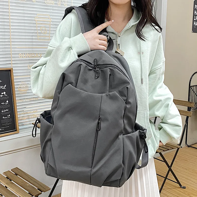 KAMLUI Nylon Backpack Regular Unisex White/Gray/Black/Red-8