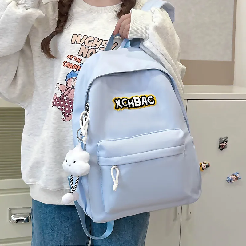 KAMLUI Nylon Backpack Regular Unisex White/Black/Yellow/Green/Blue-25