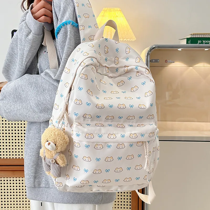 KAMLUI Nylon Backpack Regular Unisex Blue/White-13
