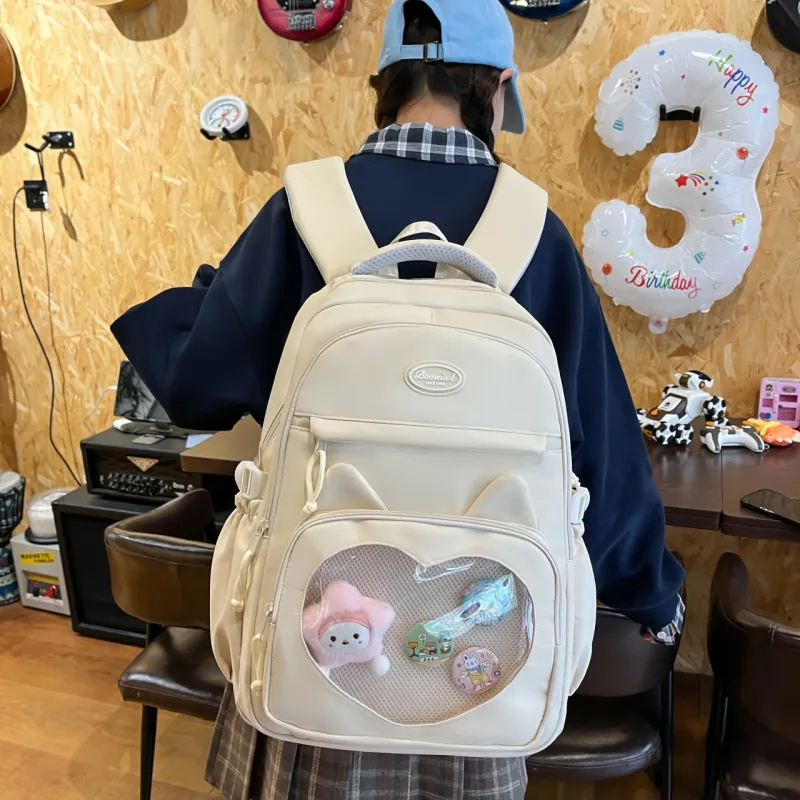 KAMLUI Nylon Backpack Regular Women's Multicolor-2