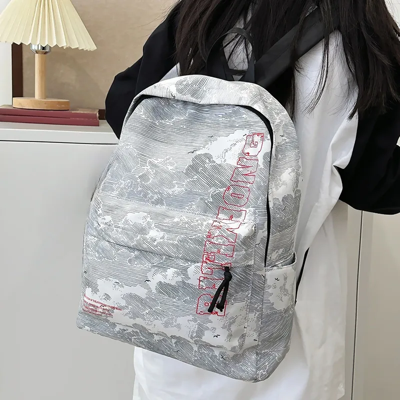 KAMLUI Nylon Backpack Regular Unisex Gray-6