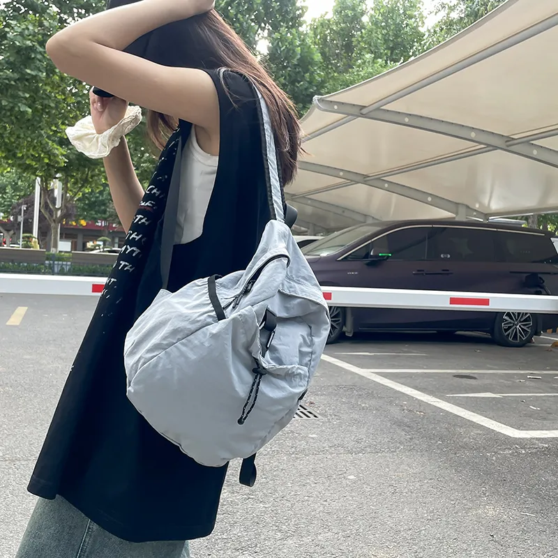 KAMLUI Washed Cloth Backpack Small Size Unisex Multicolor-27