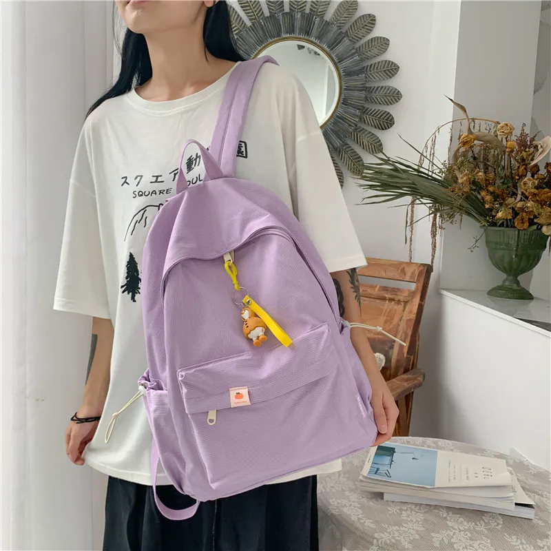 KAMLUI Twill Canvas Backpack Unisex Multicolor-19