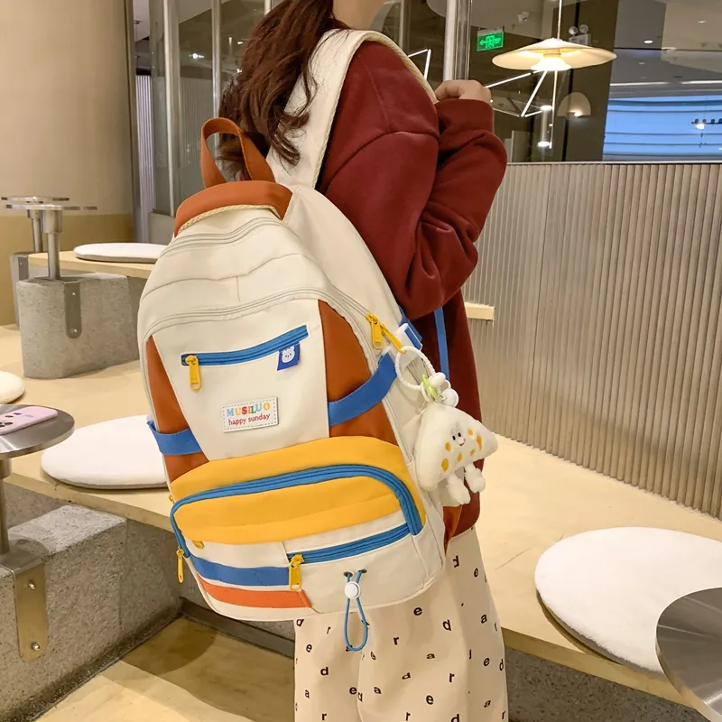 KAMLUI Nylon Backpack Regular Women's Multicolor-6