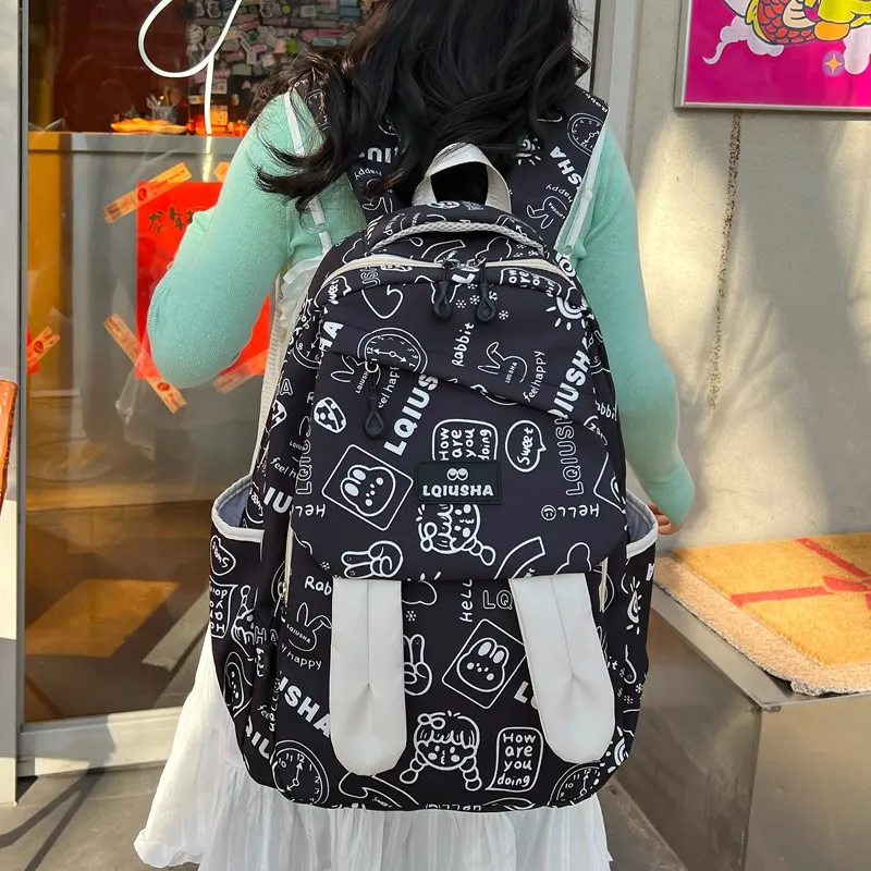 KAMLUI Nylon Backpack Unisex Multicolor-1