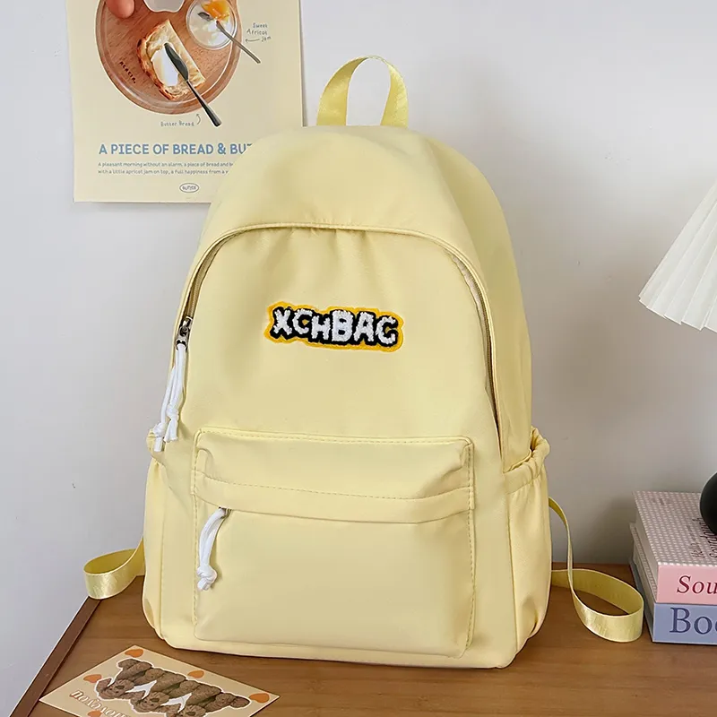 KAMLUI Nylon Backpack Regular Unisex White/Black/Yellow/Green/Blue-12