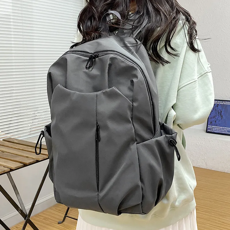KAMLUI Nylon Backpack Regular Unisex White/Gray/Black/Red-10
