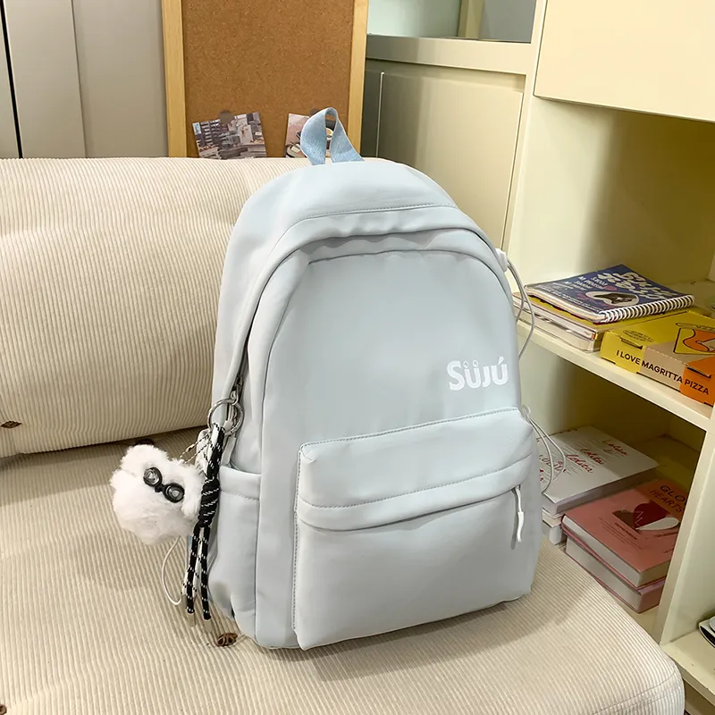 KAMLUI Nylon Backpack Women's Ecru/Black/Burgundy/Light Yellow/Light Brown/Light Blue-37