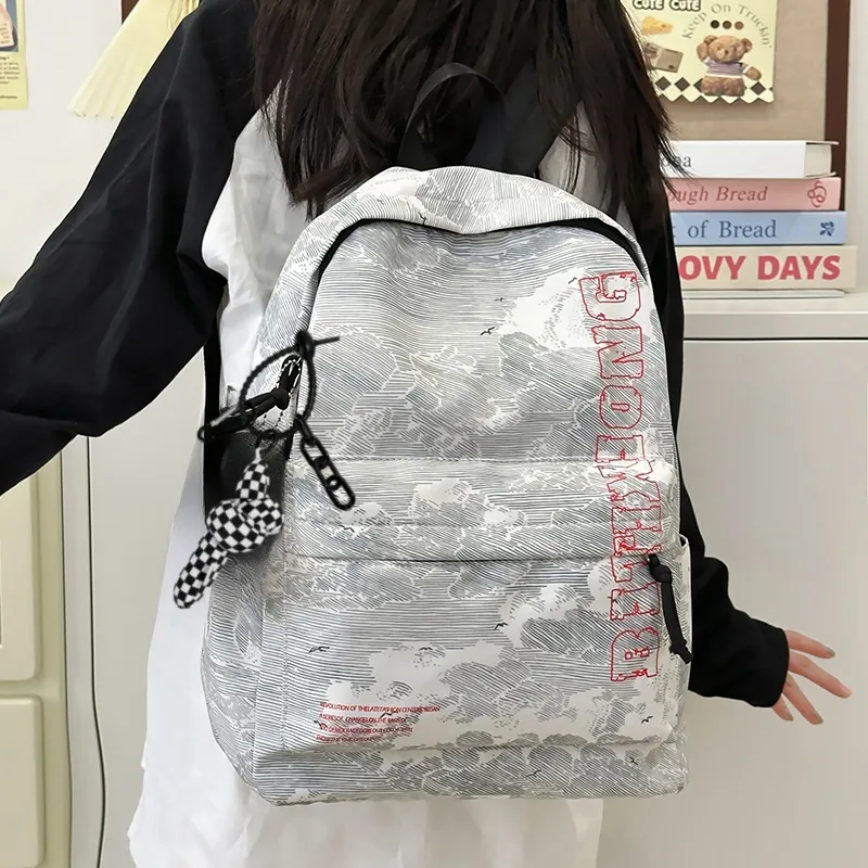 KAMLUI Nylon Backpack Regular Unisex Gray-9