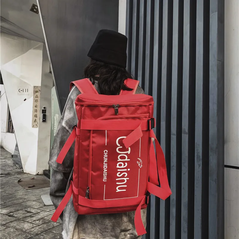KAMLUI Oxford Backpack Regular Unisex Silver/Black/Red/Army Green-14