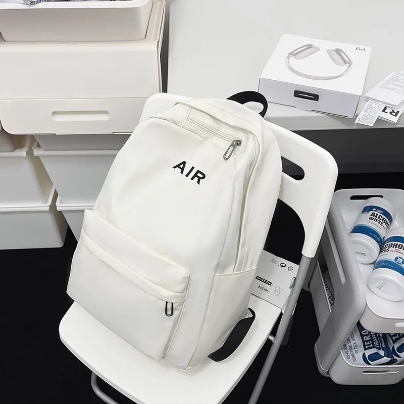 KAMLUI Nylon Backpack Regular Unisex White/Gray/Black/Red-6