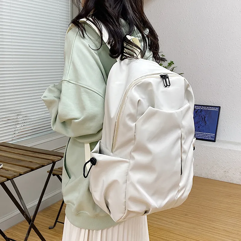 KAMLUI Nylon Backpack Regular Unisex White/Gray/Black/Red-6