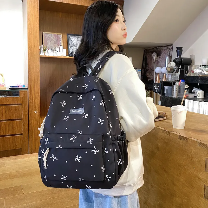 KAMLUI Nylon Backpack Regular Unisex Multicolor-11