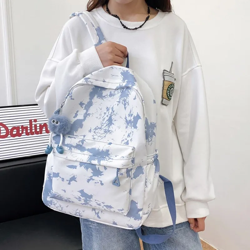 KAMLUI Nylon Backpack Small Size Unisex Multicolor-3
