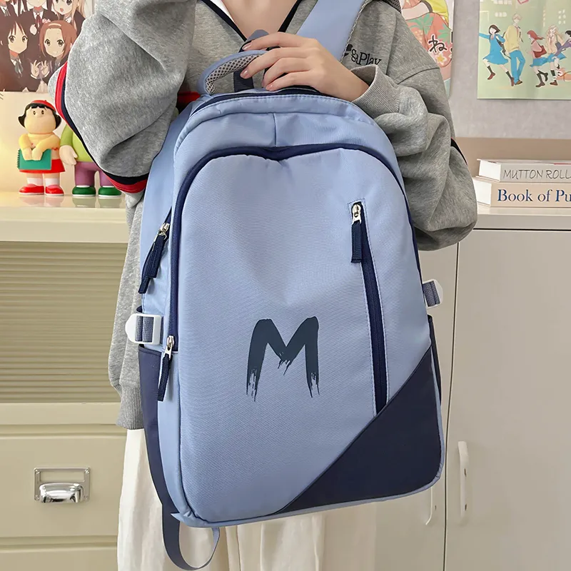 KAMLUI Polyester Backpack Regular Unisex Black/Jasper/Light Blue-16