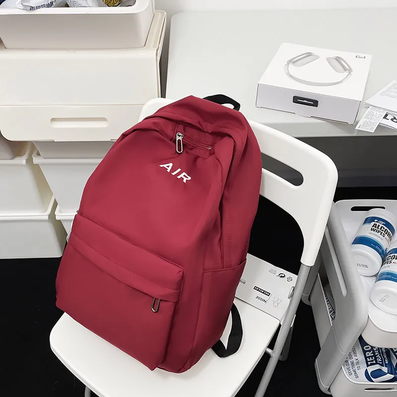 KAMLUI Nylon Backpack Regular Unisex White/Gray/Black/Red-26