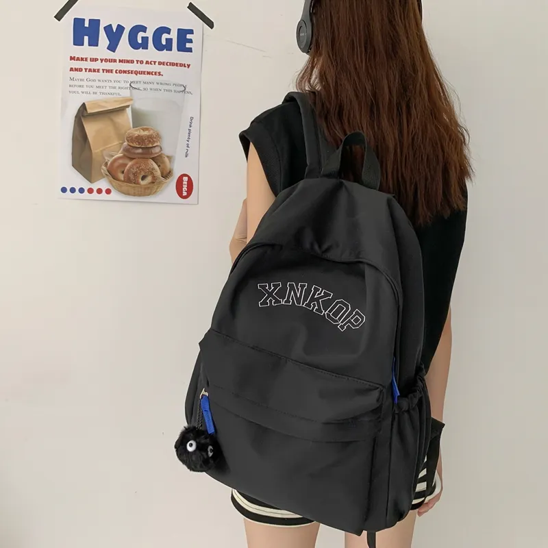 KAMLUI Nylon Backpack Unisex White/Black/Khaki/Blue-17