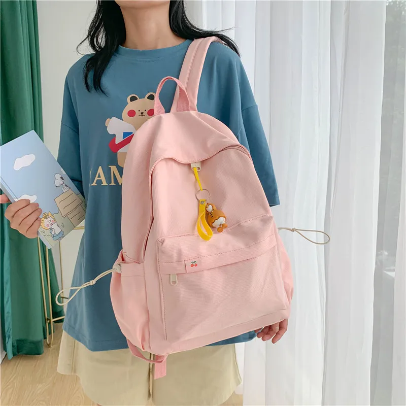KAMLUI Twill Canvas Backpack Unisex Multicolor-8
