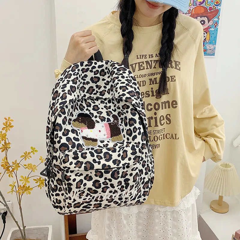 KAMLUI Nylon Backpack Unisex White/Black/Green/Brown-2