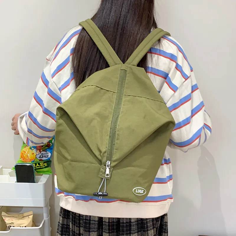 KAMLUI Nylon Fabric Backpack Regular Unisex Multicolor-21