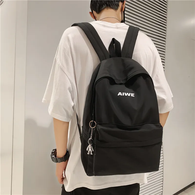 KAMLUI Nylon Backpack Laptop Bag Regular Unisex Multicolor-6