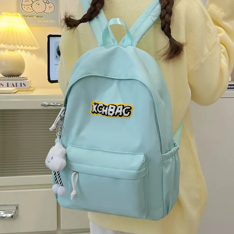KAMLUI Nylon Backpack Regular Unisex White/Black/Yellow/Green/Blue-21