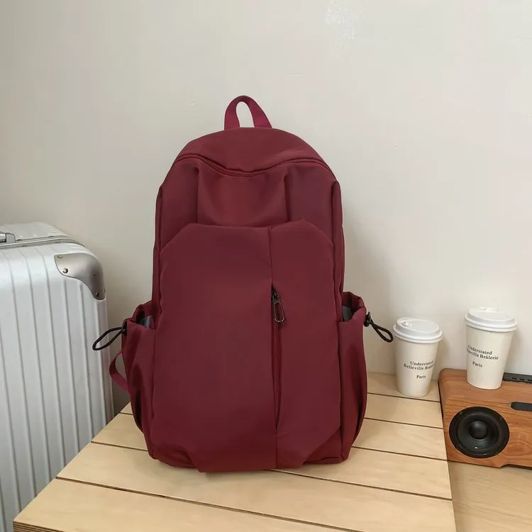 KAMLUI Nylon Backpack Regular Unisex White/Gray/Black/Red-23