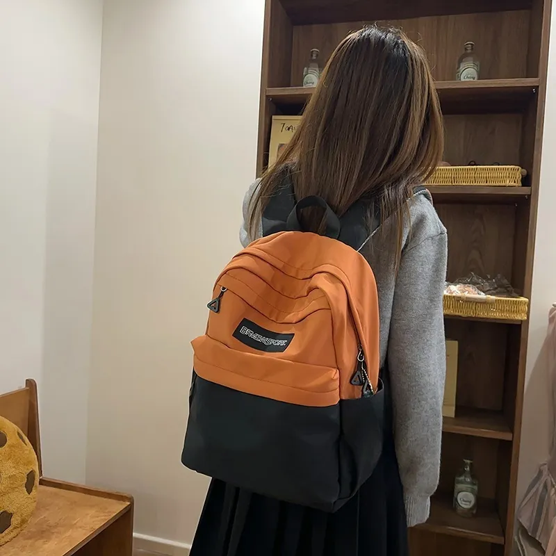 KAMLUI Nylon Backpack Regular Unisex Green & Khaki/Blue & Gray/Black & Brown-13