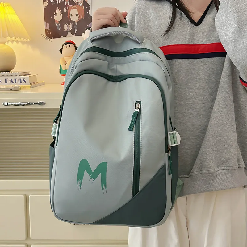 KAMLUI Polyester Backpack Regular Unisex Black/Jasper/Light Blue-8