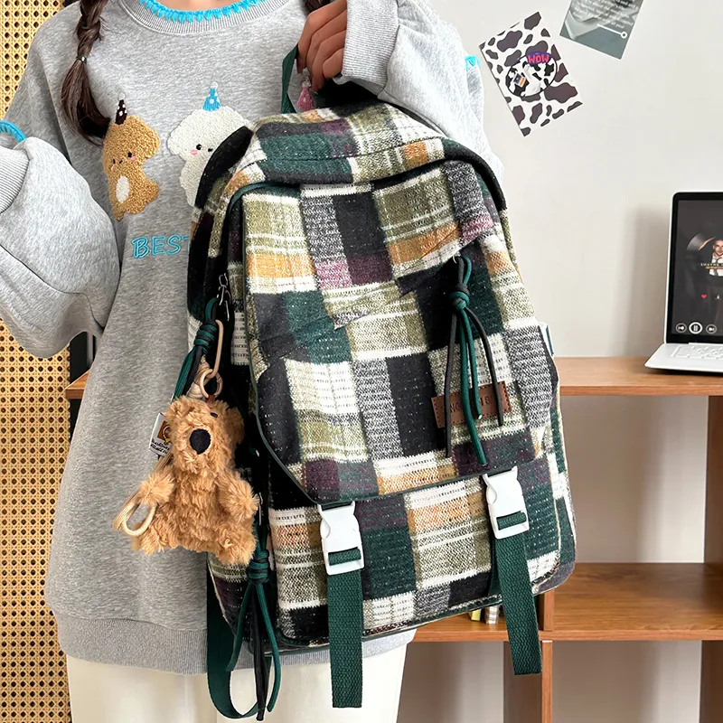 KAMLUI Nylon Backpack Regular Women's Multicolor-16