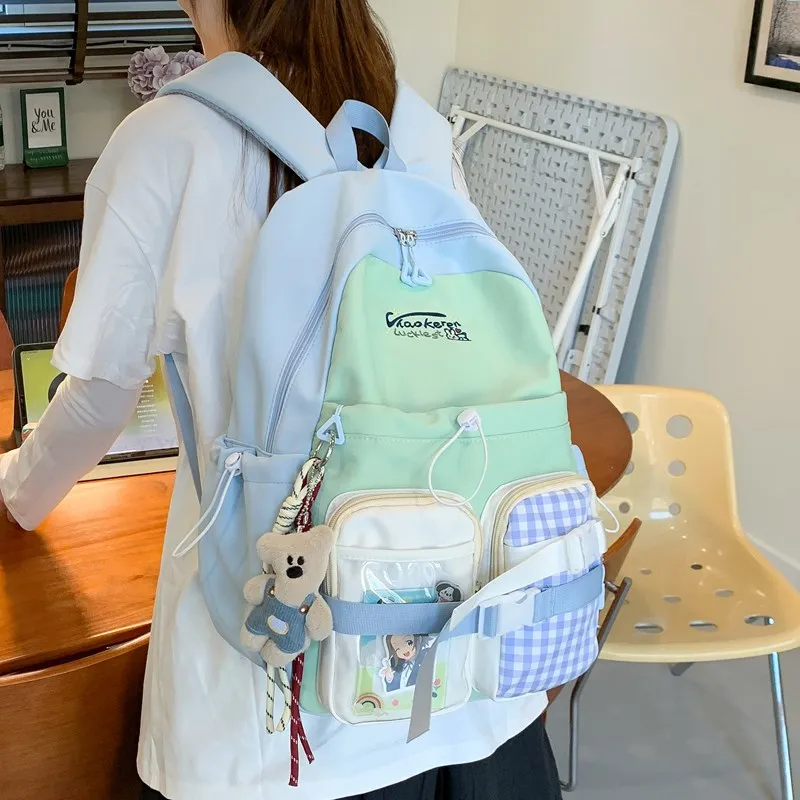 KAMLUI Composite Cloth Backpack Unisex Multicolor-9