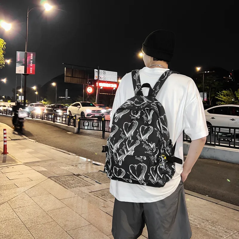 KAMLUI Nylon Backpack Regular Unisex Multicolor-5