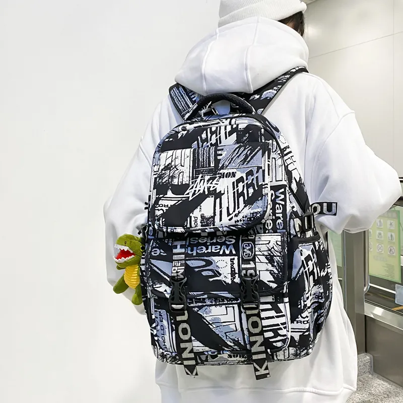 KAMLUI Nylon Backpack Regular Unisex Multicolor-1