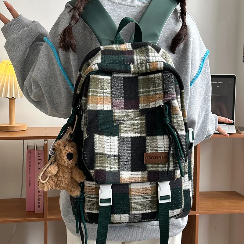 KAMLUI Nylon Backpack Regular Women's Multicolor-17