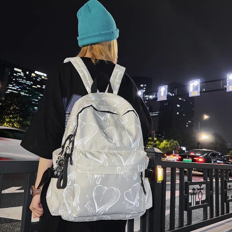 KAMLUI Nylon Backpack Regular Unisex Multicolor-1
