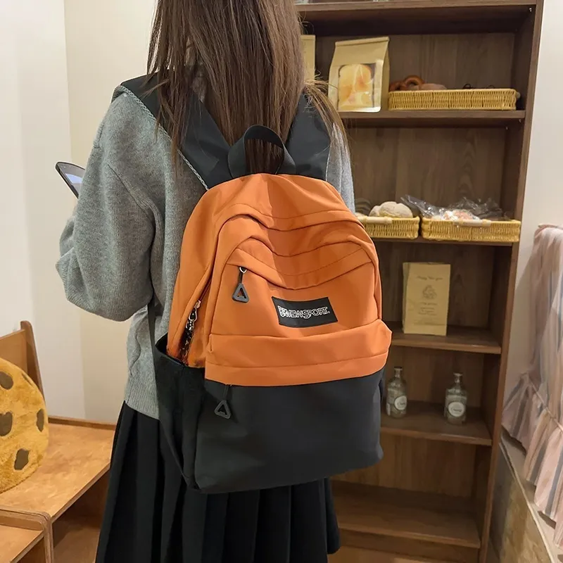 KAMLUI Nylon Backpack Regular Unisex Green & Khaki/Blue & Gray/Black & Brown-15