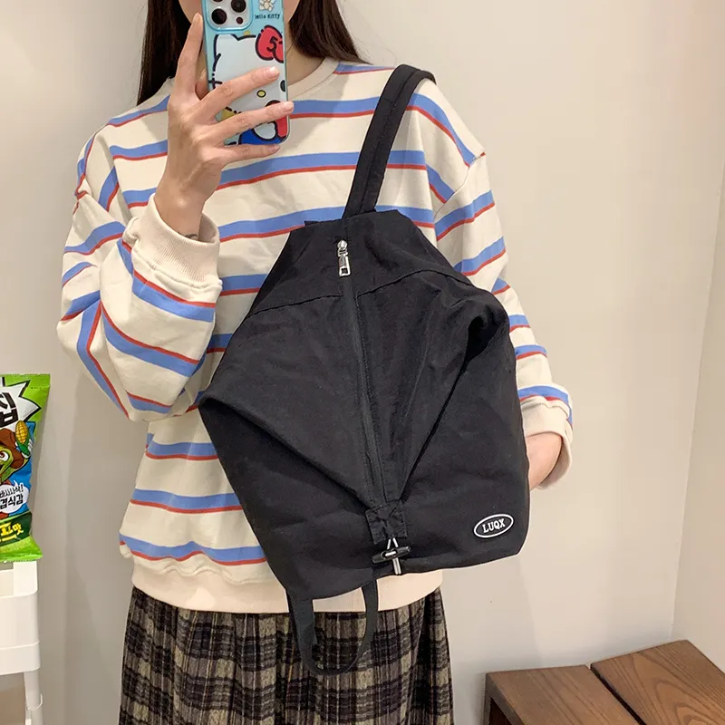 KAMLUI Nylon Fabric Backpack Regular Unisex Multicolor-9