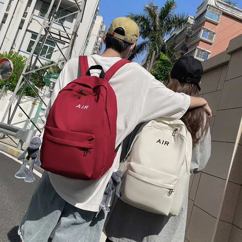 KAMLUI Nylon Backpack Regular Unisex White/Gray/Black/Red-22