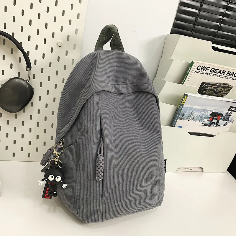 KAMLUI Corduroy Backpack Regular Women's Multicolor-1