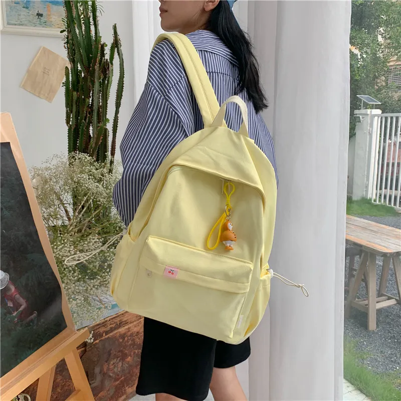 KAMLUI Twill Canvas Backpack Unisex Multicolor-3