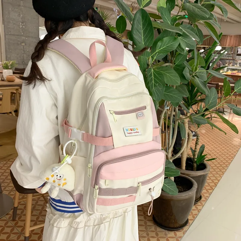KAMLUI Nylon Backpack Regular Women's Multicolor-20