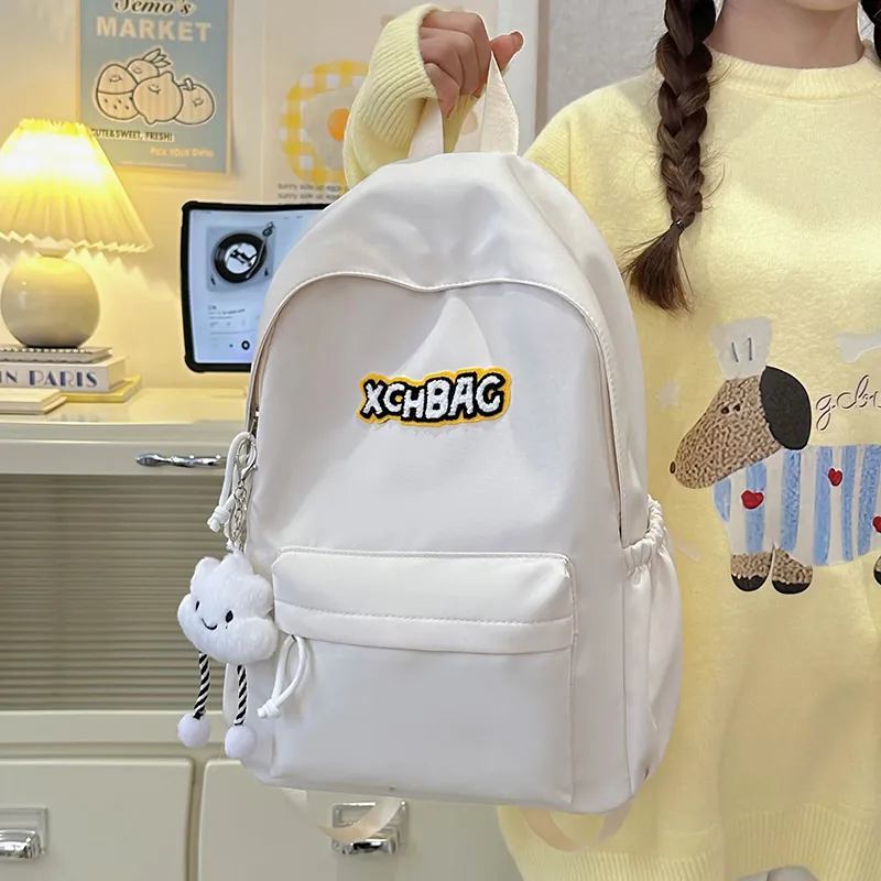 KAMLUI Nylon Backpack Regular Unisex White/Black/Yellow/Green/Blue-3