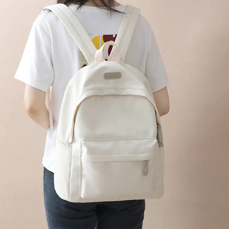 KAMLUI Nylon Backpack Unisex Black/White/Gray/Purple/Blue-7