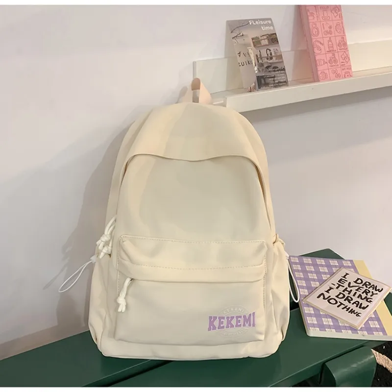 KAMLUI Nylon Backpack Regular Unisex White/Pink/Blue/Red/Black-3