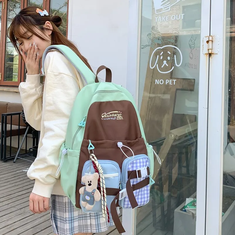 KAMLUI Composite Cloth Backpack Unisex Multicolor-20