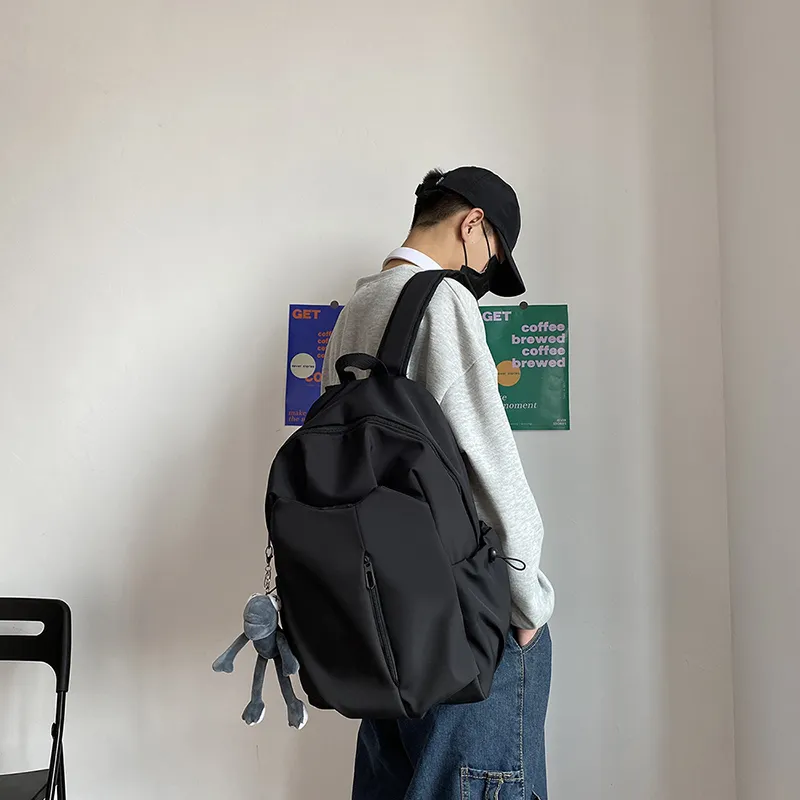 KAMLUI Nylon Backpack Unisex Ecru/Gray/Black/Burgundy-20
