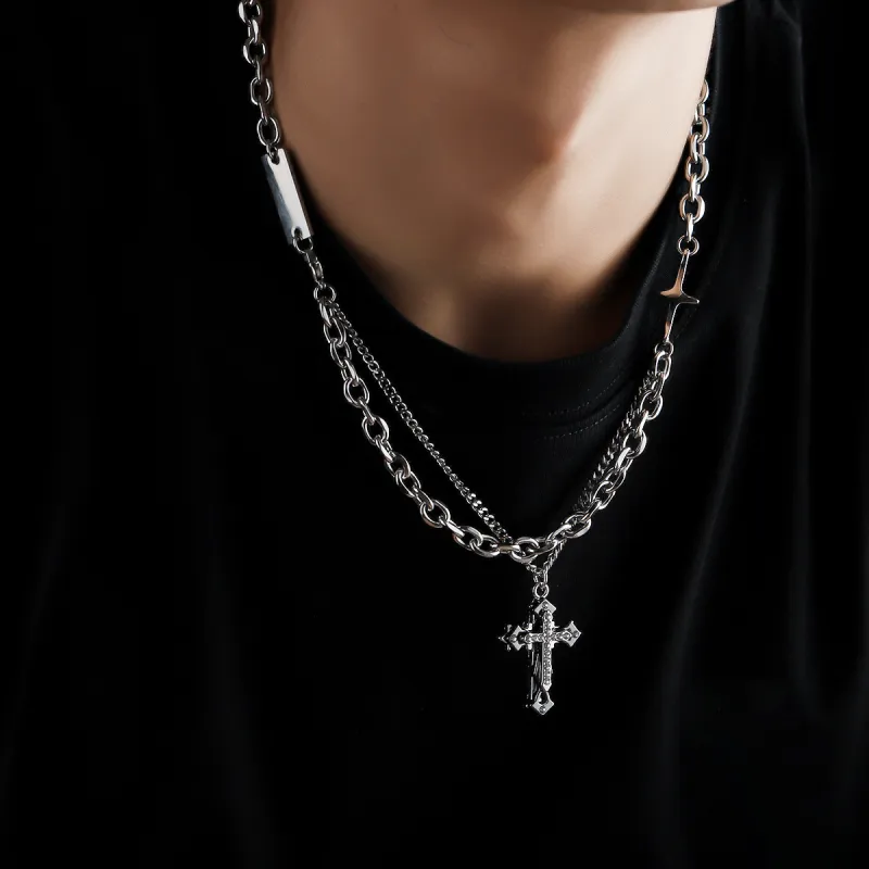 KILOH Titanium Steel Necklaces Unisex-4