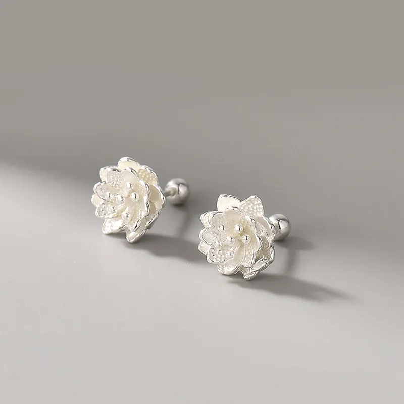 KILOH 999 Fine Silver Stud Earrings Women's-2
