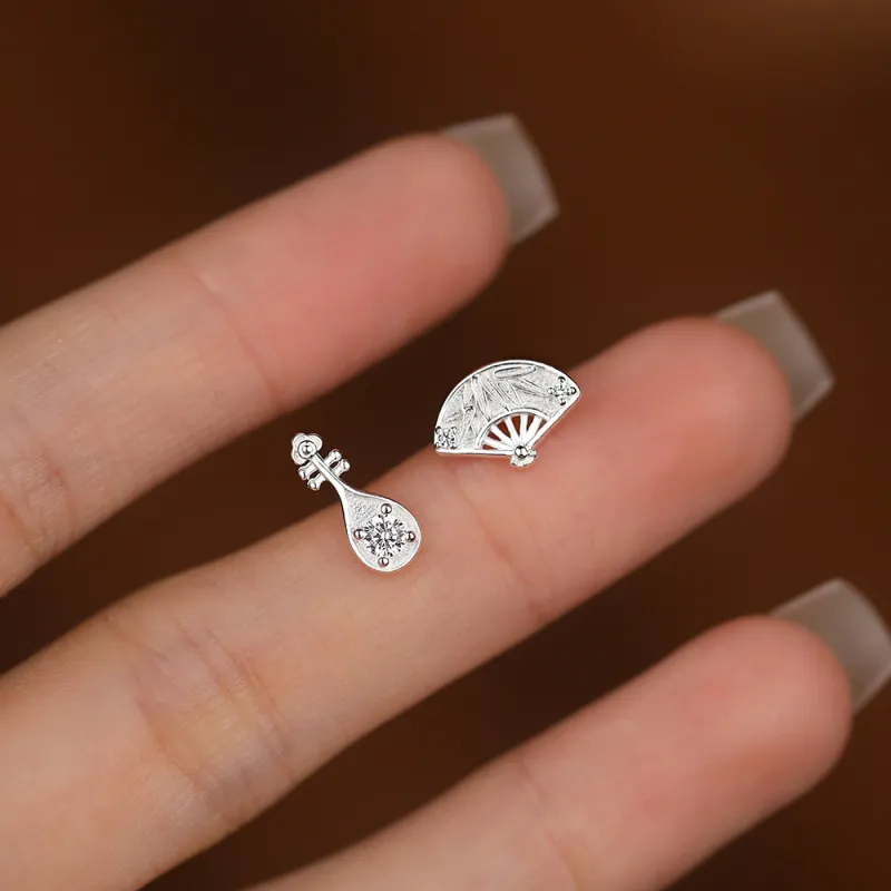 KILOH 925 Sterling Silver Stud Earrings Women's-1